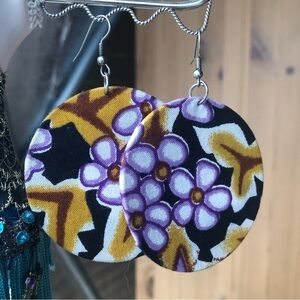 Fabric earrings